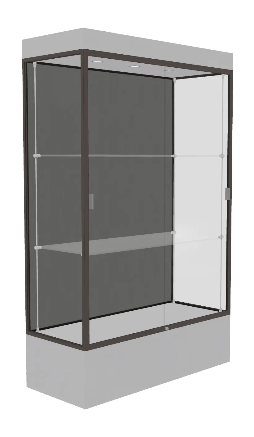 Lighted Display Case with 12 Base - 48 x 76