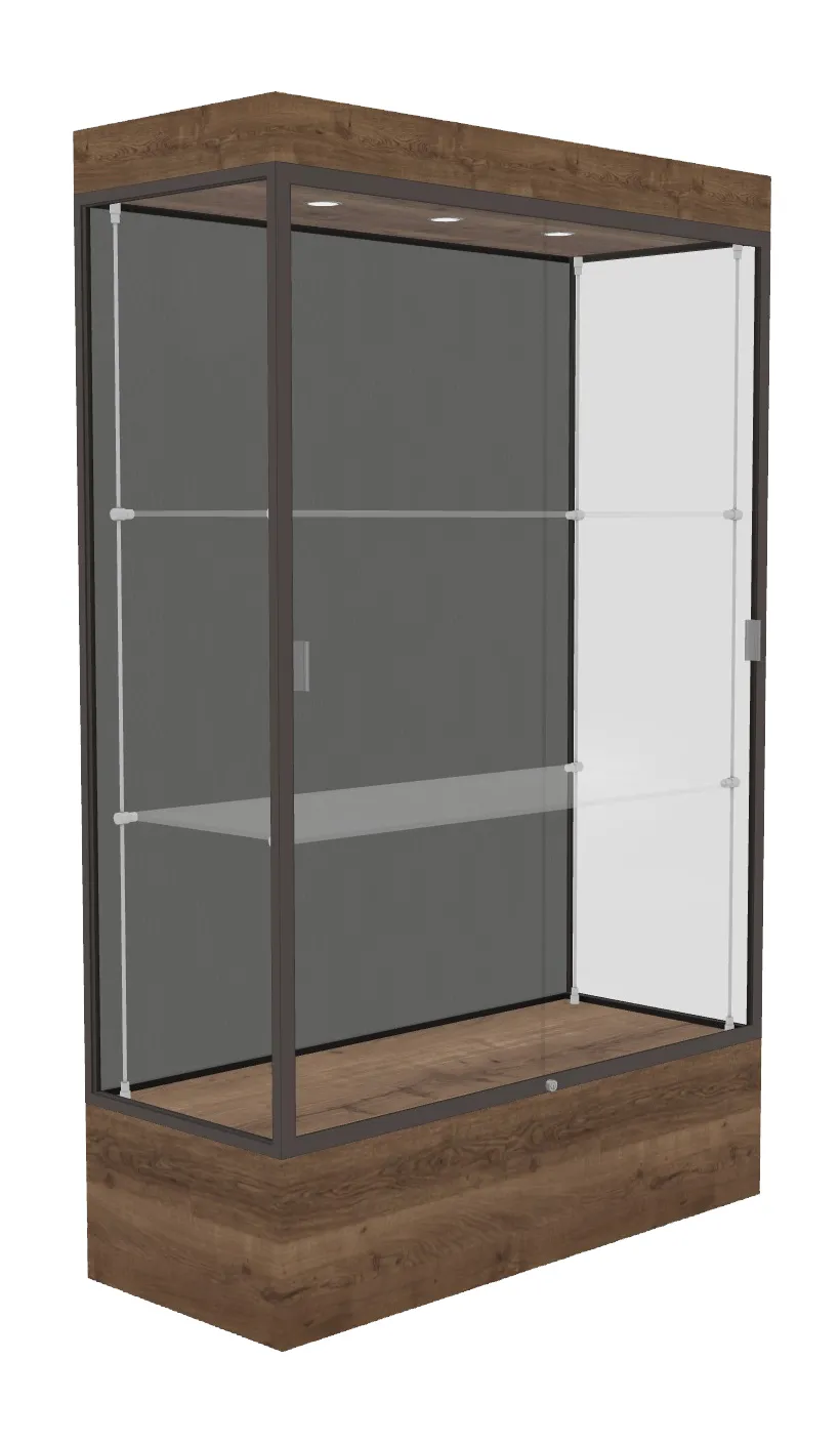 Lighted Display Case with 12 Base - 48 x 76