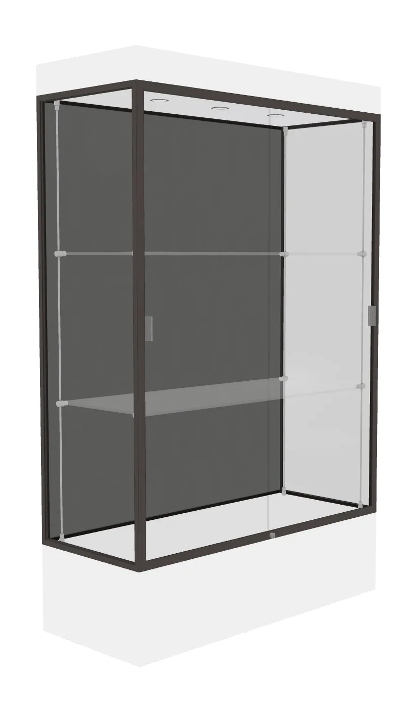Lighted Display Case with 12 Base - 48 x 76