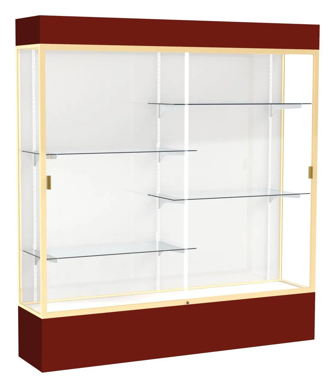 Large Display Case with LED Lighting -  72 x 80