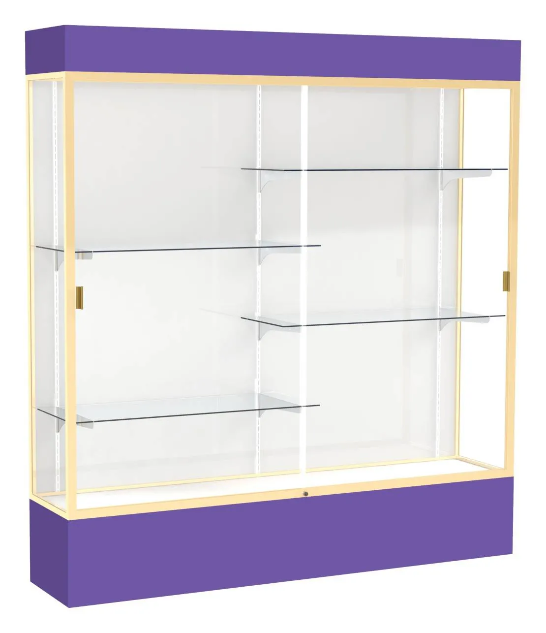 Large Display Case with LED Lighting -  72 x 80