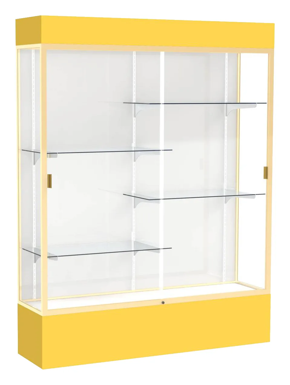 Tall Glass Display Case with Lights -  60 x 80