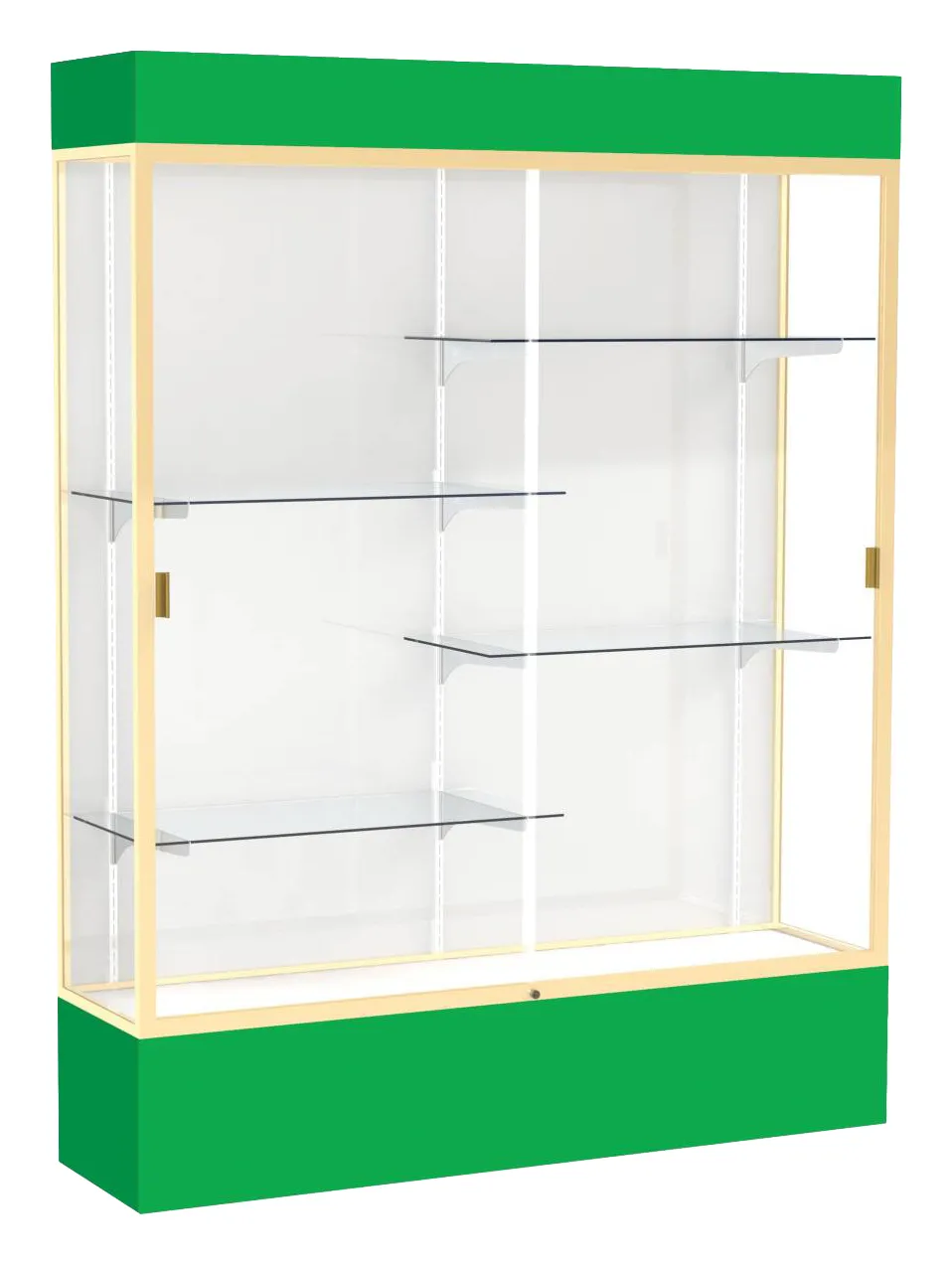 Tall Glass Display Case with Lights -  60 x 80