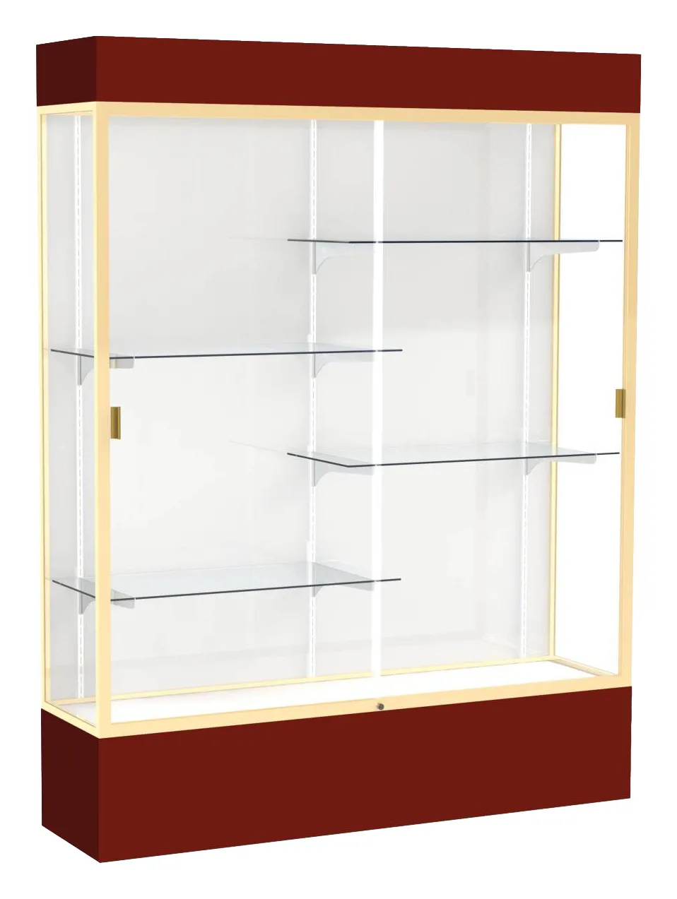 Tall Glass Display Case with Lights -  60 x 80