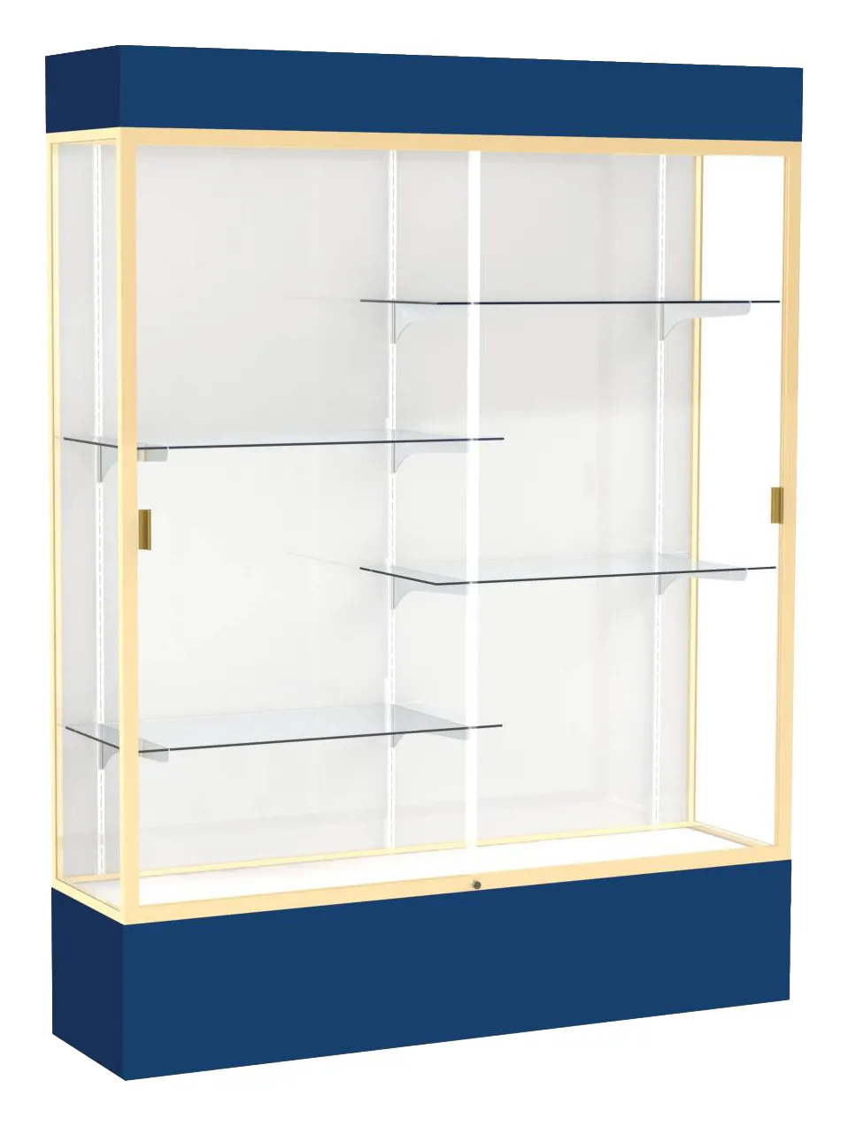 Tall Glass Display Case with Lights -  60 x 80