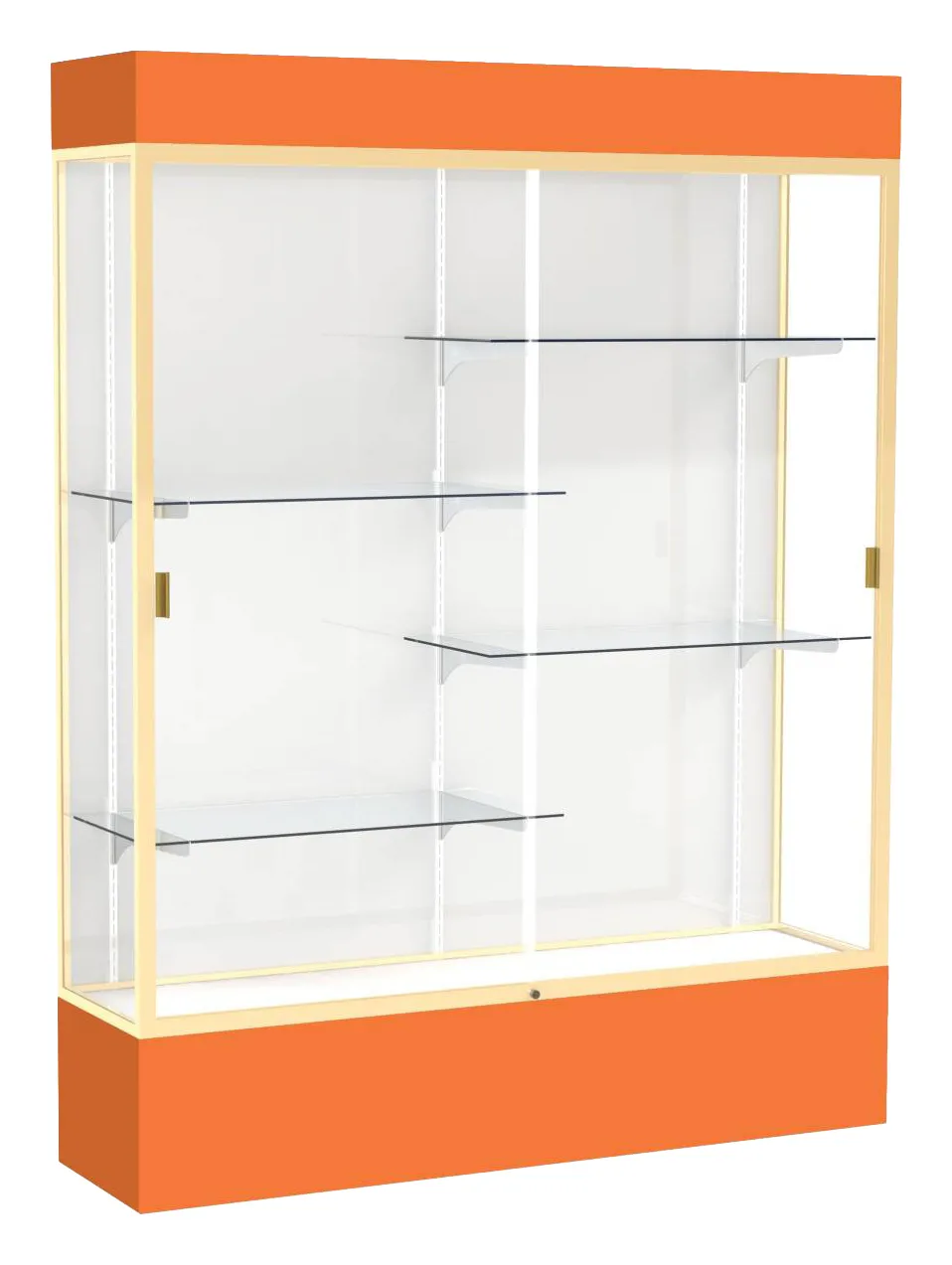 Tall Glass Display Case with Lights -  60 x 80
