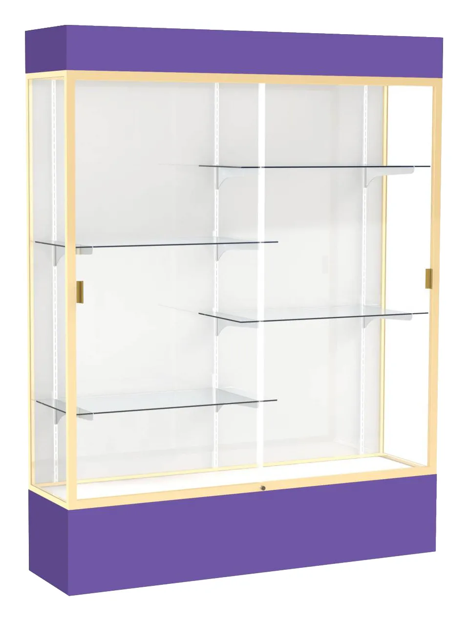 Tall Glass Display Case with Lights -  60 x 80