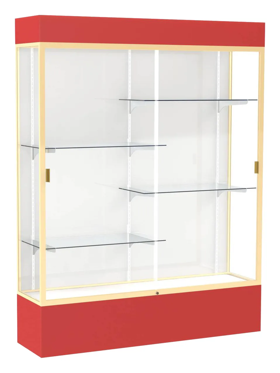 Tall Glass Display Case with Lights -  60 x 80