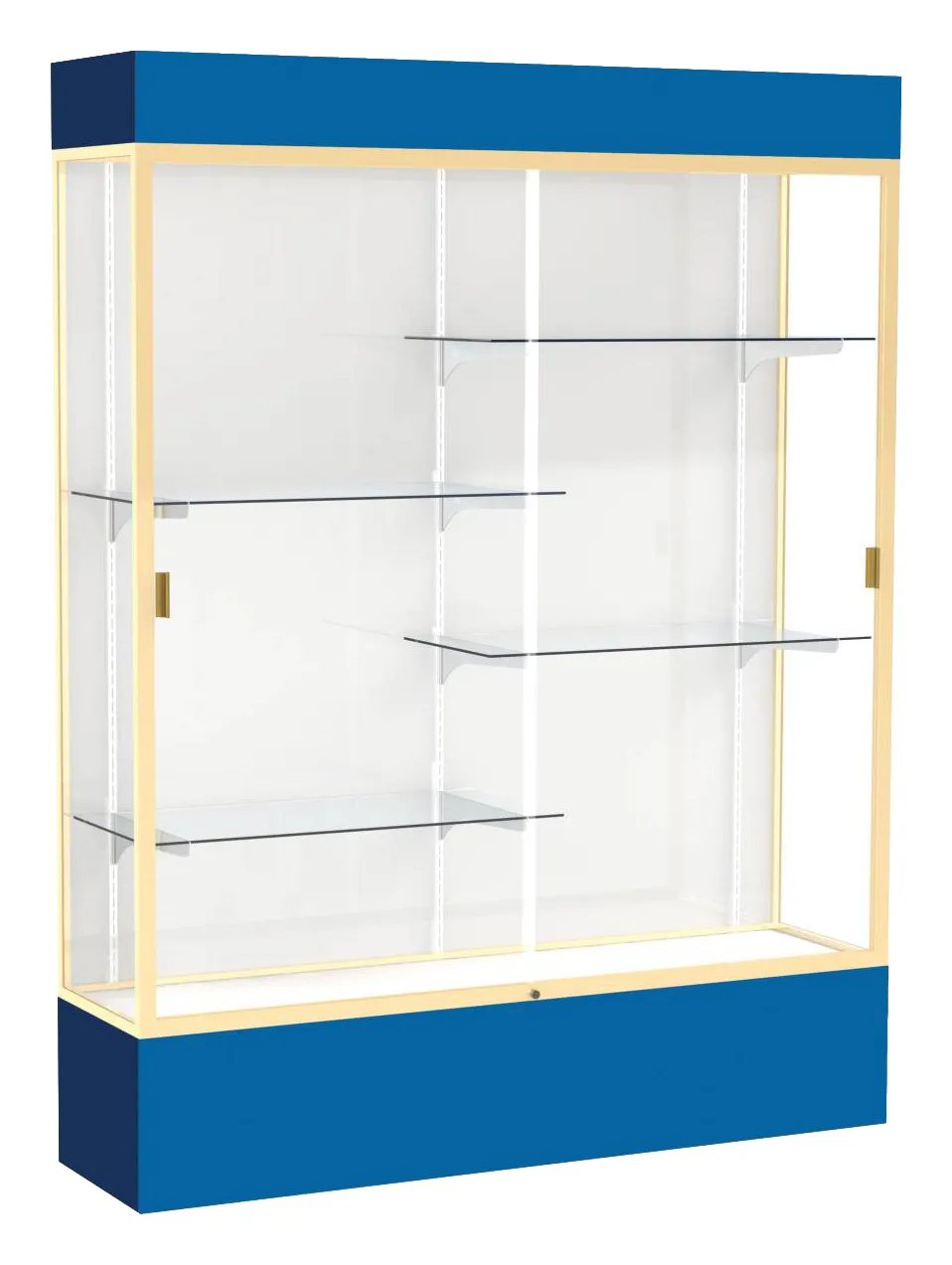 Tall Glass Display Case with Lights -  60 x 80