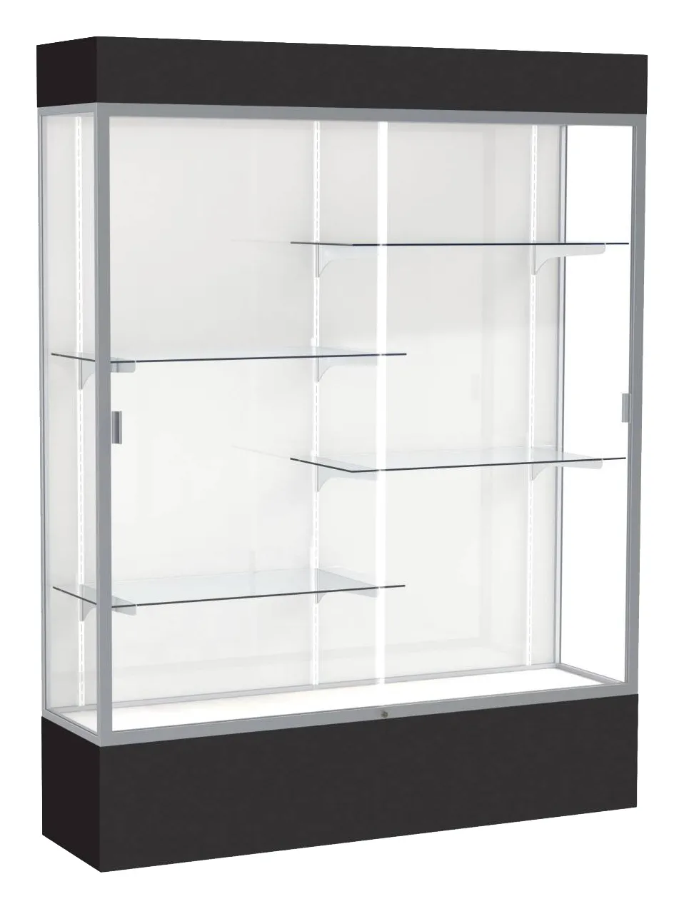 Tall Glass Display Case with Lights -  60 x 80