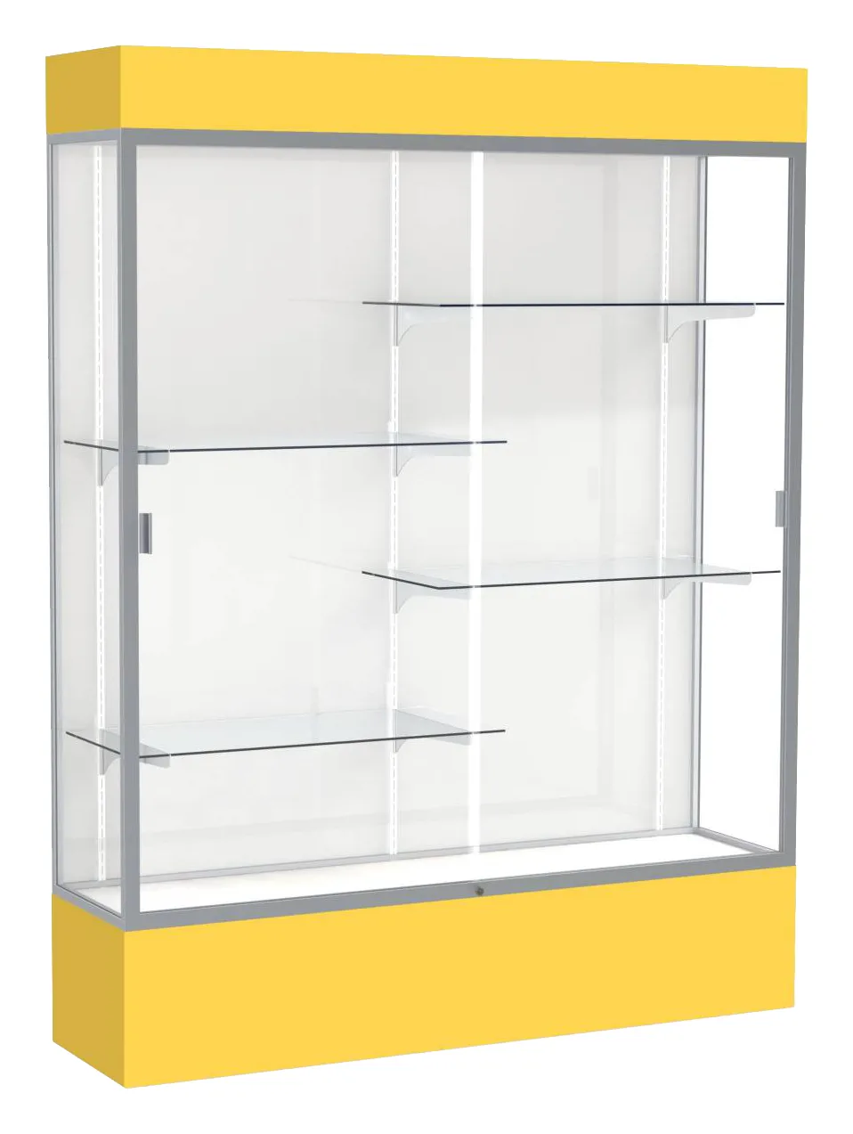 Tall Glass Display Case with Lights -  60 x 80