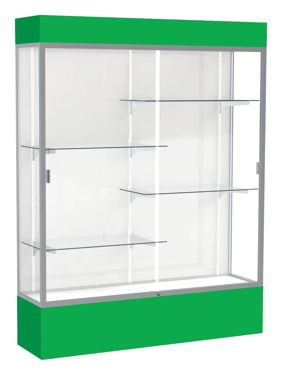 Tall Glass Display Case with Lights -  60 x 80