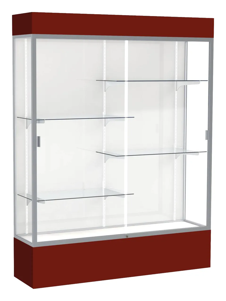 Tall Glass Display Case with Lights -  60 x 80