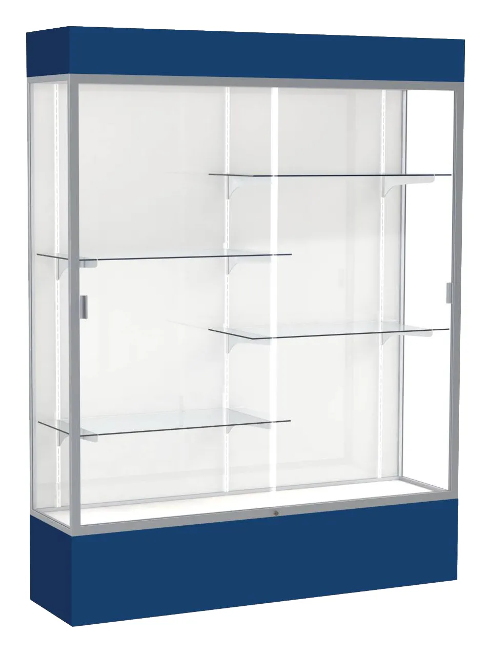 Tall Glass Display Case with Lights -  60 x 80
