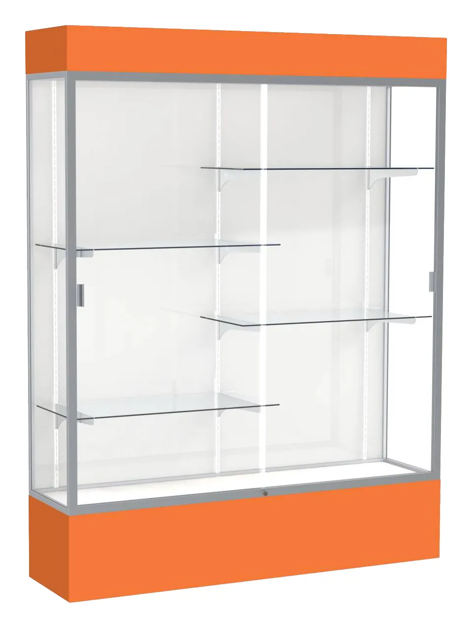 Tall Glass Display Case with Lights -  60 x 80