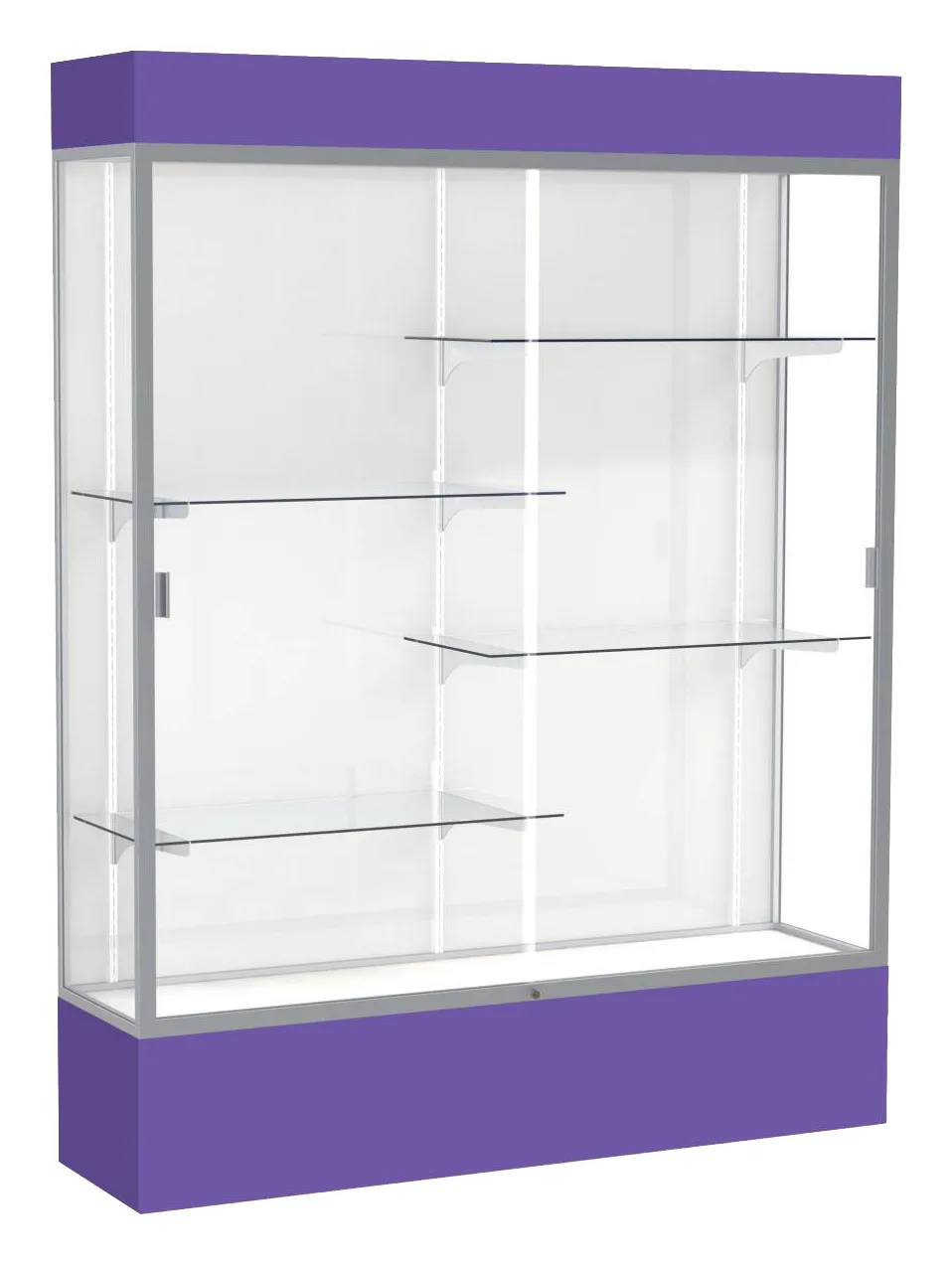 Tall Glass Display Case with Lights -  60 x 80