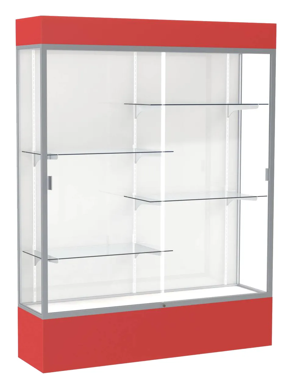 Tall Glass Display Case with Lights -  60 x 80