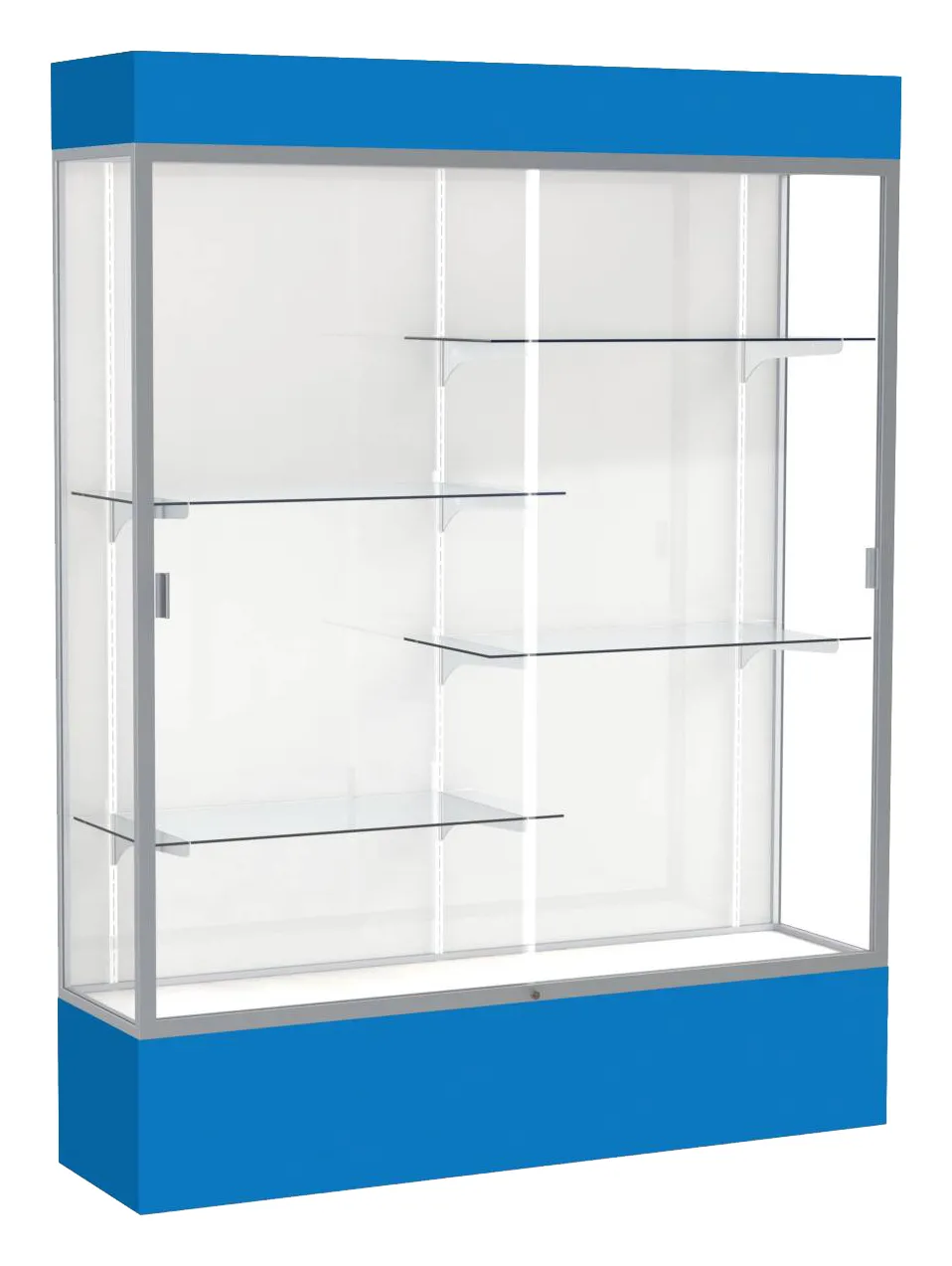 Tall Glass Display Case with Lights -  60 x 80