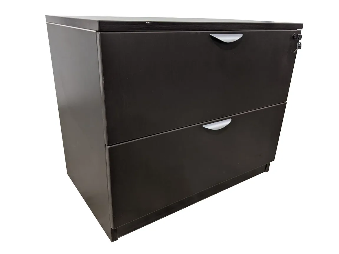 Espresso 2 Drawer Lateral File - 35.5 Inch Wide 