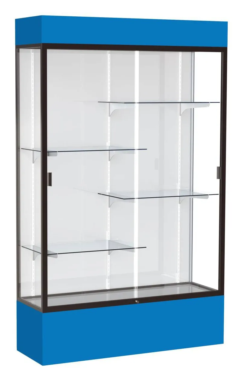 Glass Display Case with Lights -  48 x 80