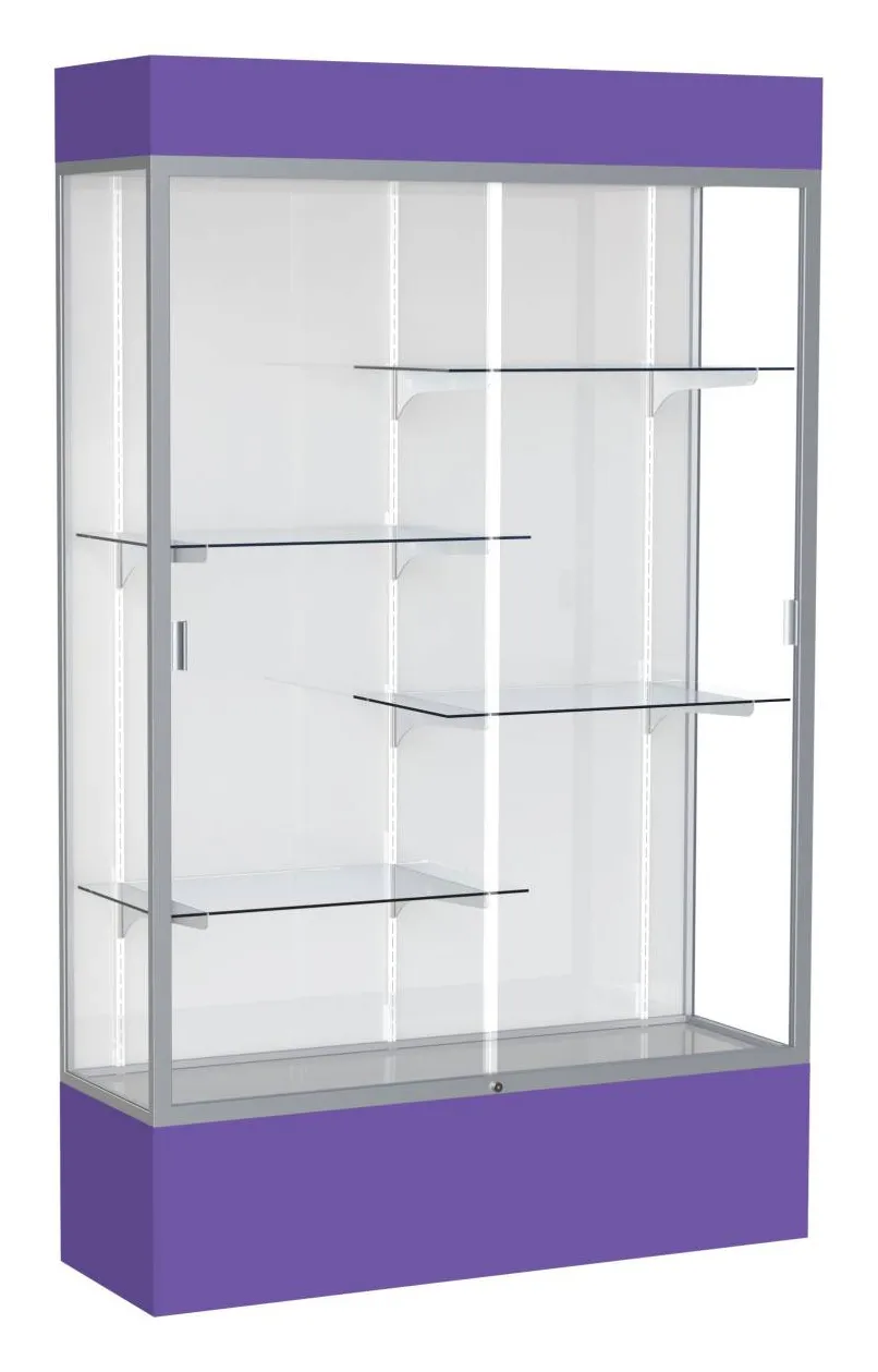 Glass Display Case with Lights -  48 x 80