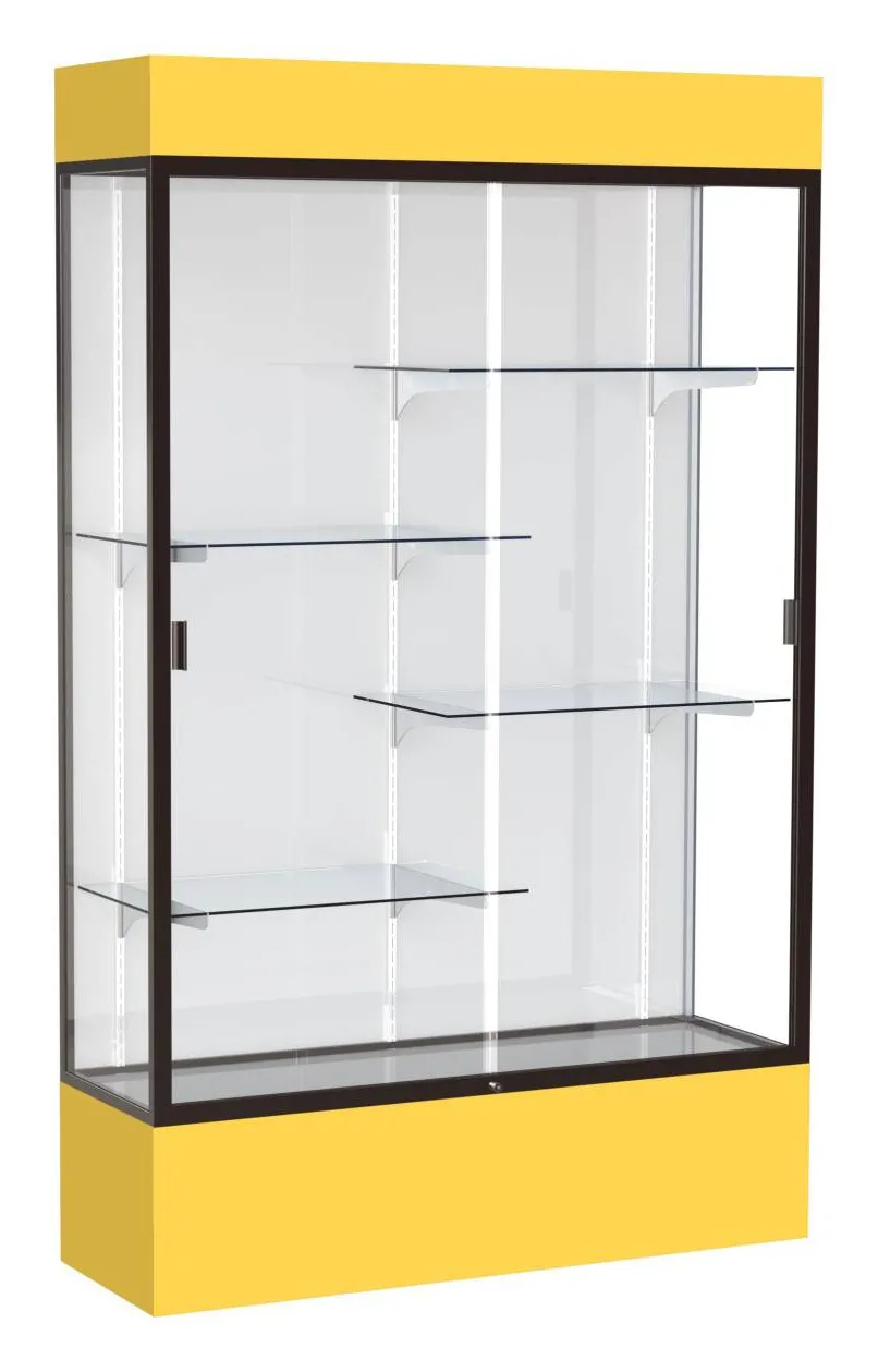 Glass Display Case with Lights -  48 x 80