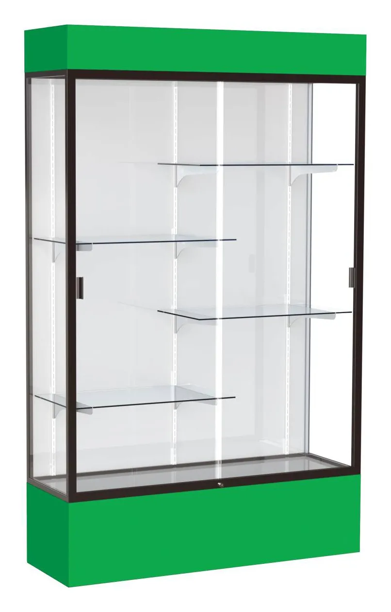 Glass Display Case with Lights -  48 x 80
