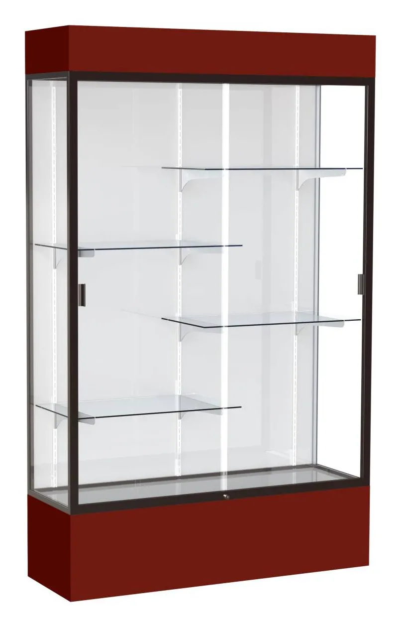 Glass Display Case with Lights -  48 x 80