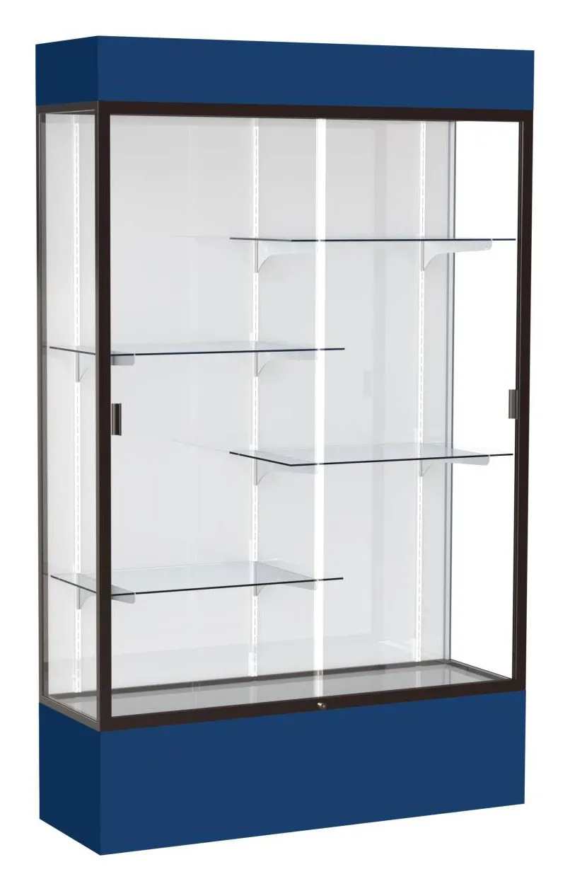 Glass Display Case with Lights -  48 x 80