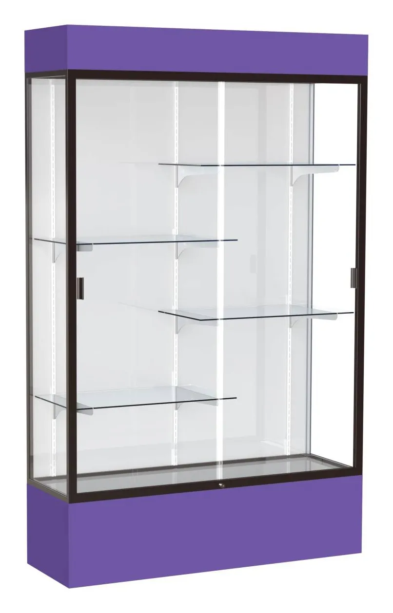 Glass Display Case with Lights -  48 x 80