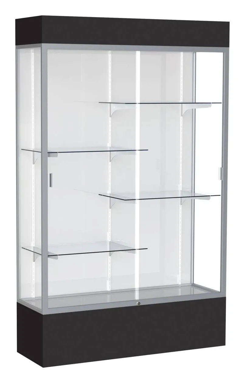 Glass Display Case with Lights -  48 x 80