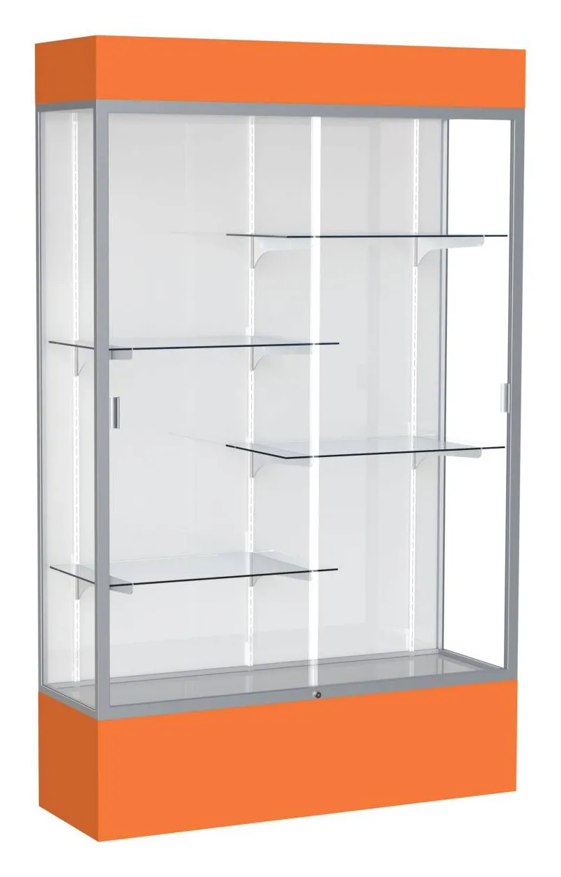 Glass Display Case with Lights -  48 x 80