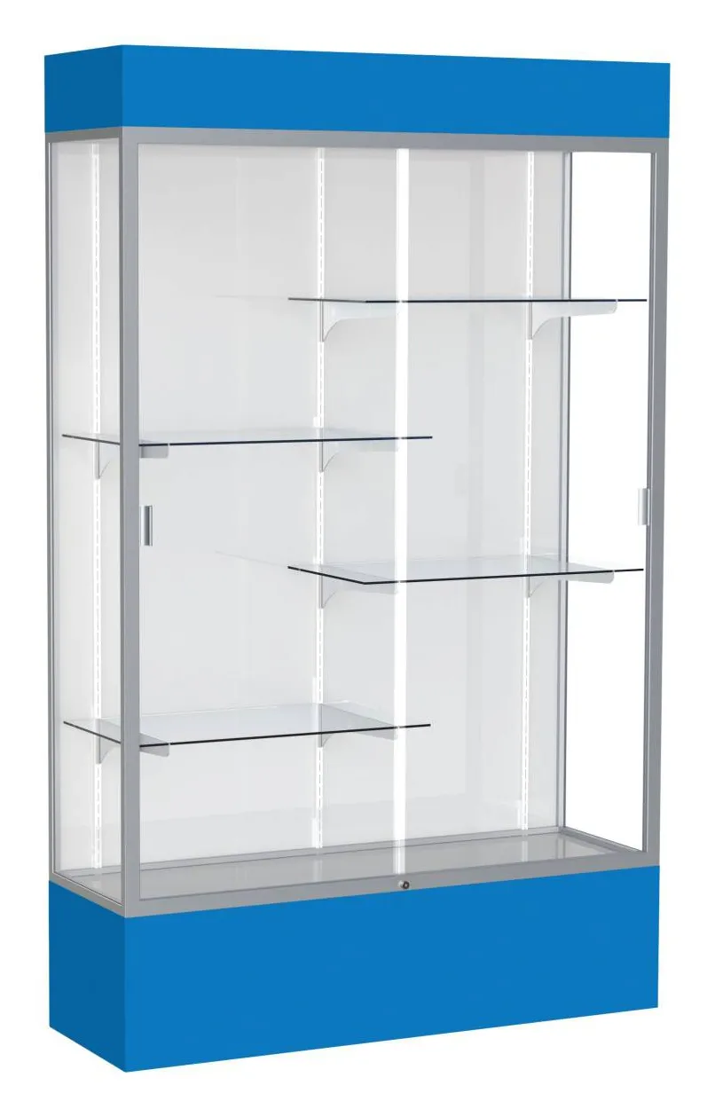 Glass Display Case with Lights -  48 x 80
