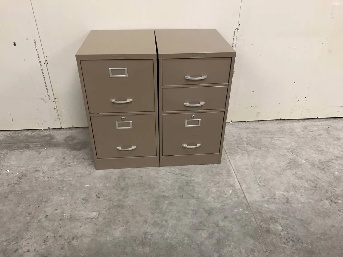 Brown Pedestal Pencil and File Drawers