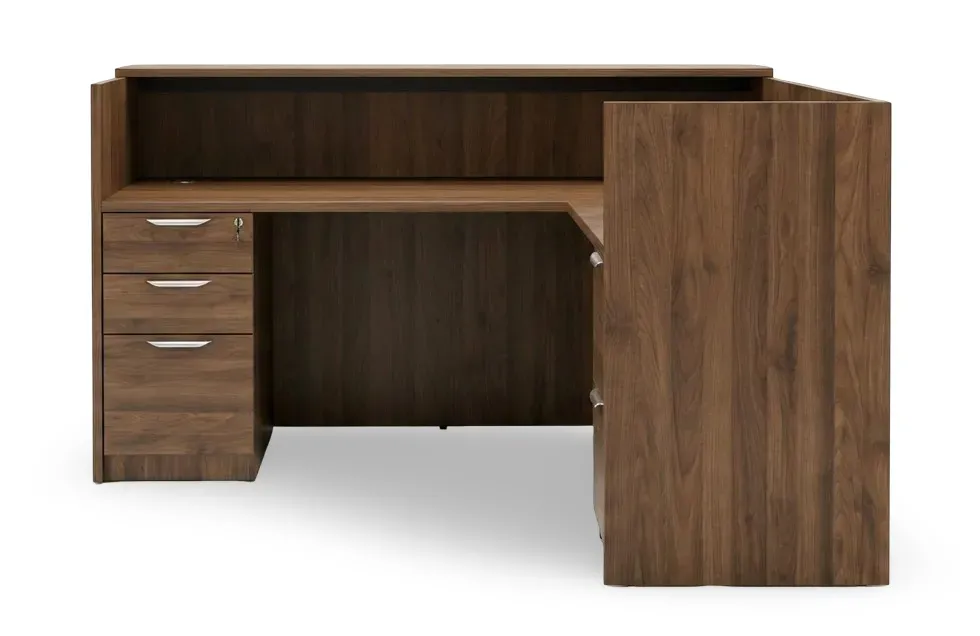 small l shaped reception desk with drawers 3