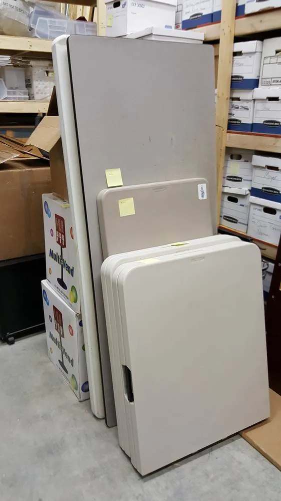 Variety of Plastic Tables
