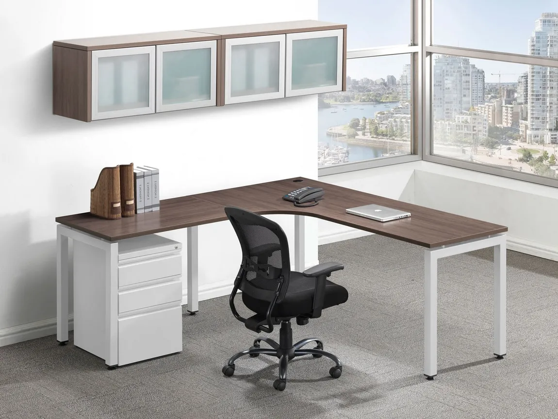 72 x 78 L Shaped Computer Desk- Left Return