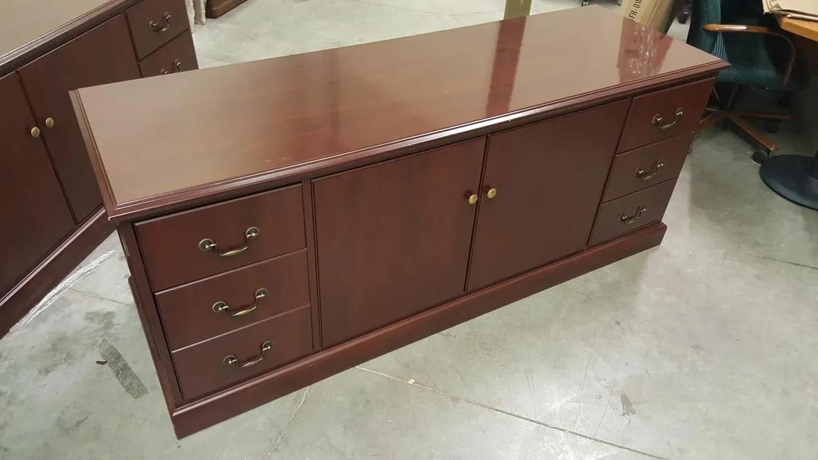 HON 94244 Mahogany Storage Credenza
