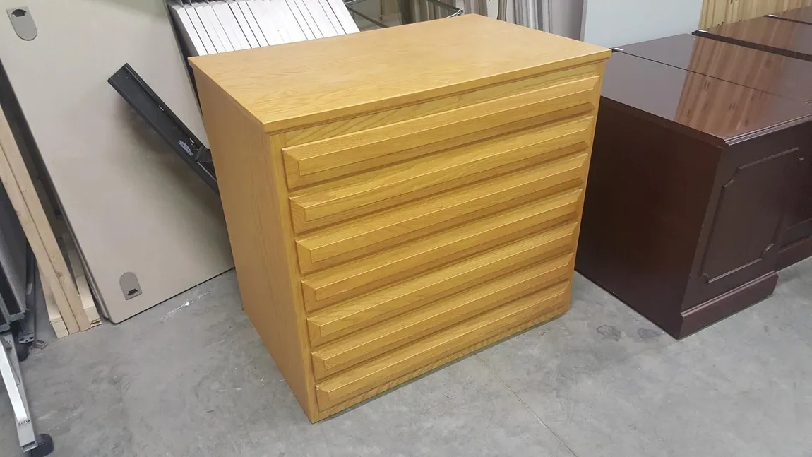 7 Drawer Laminate Blueprint Filing File Cabinet