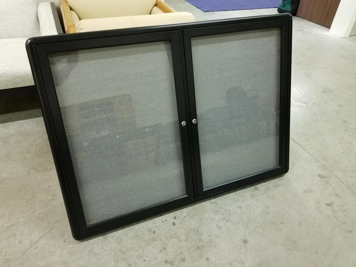 Bulletin Board Pegboard Display Case
