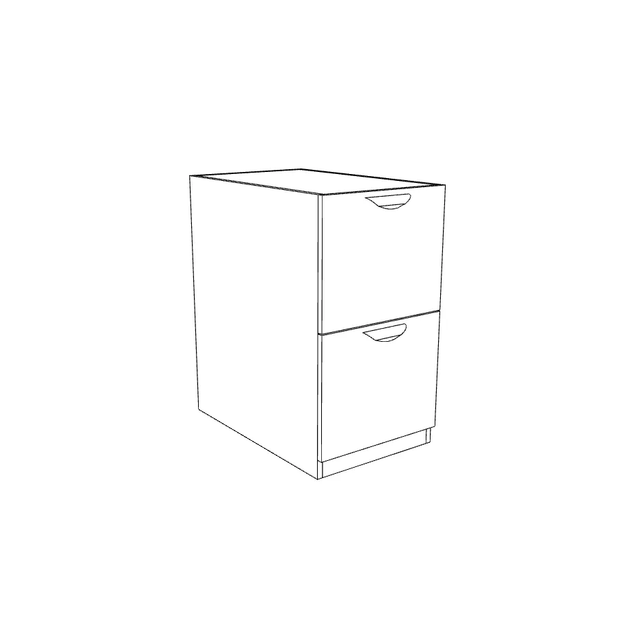 Cherryman 2 Drawer Pedestal