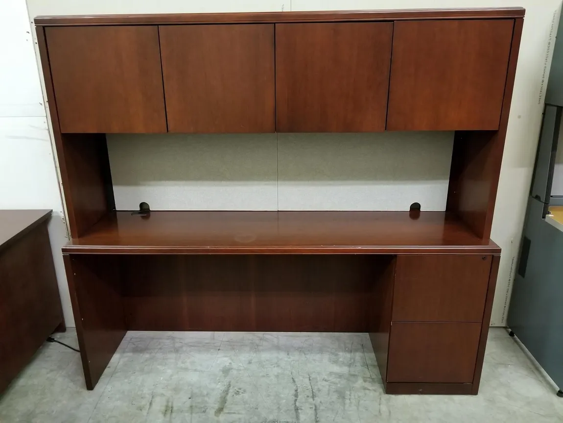 72x20 Credenza Desk with Hutch