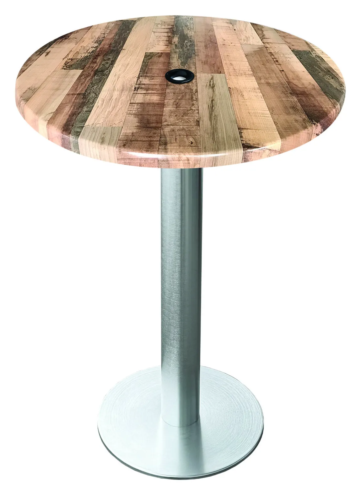 Round Outdoor Bar Height Table