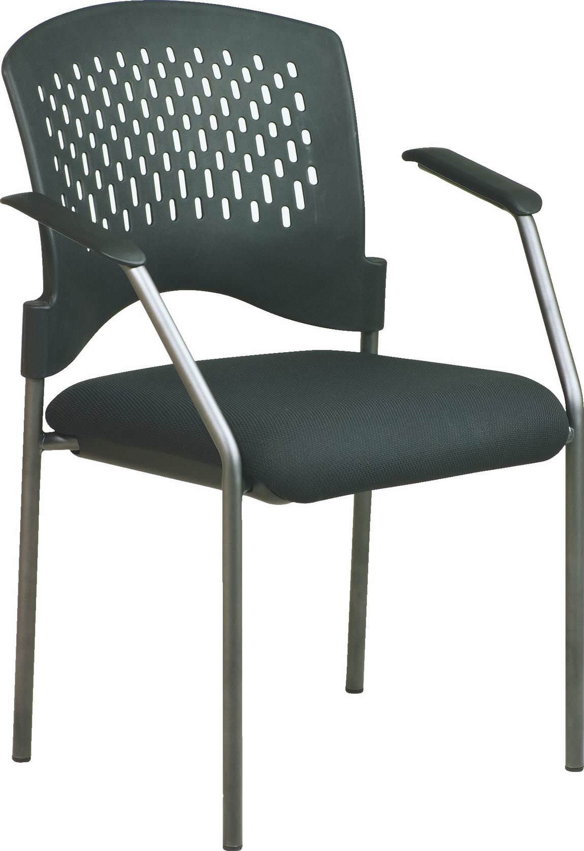 Mobile Guest Chair with Wheel and Fabric Seat