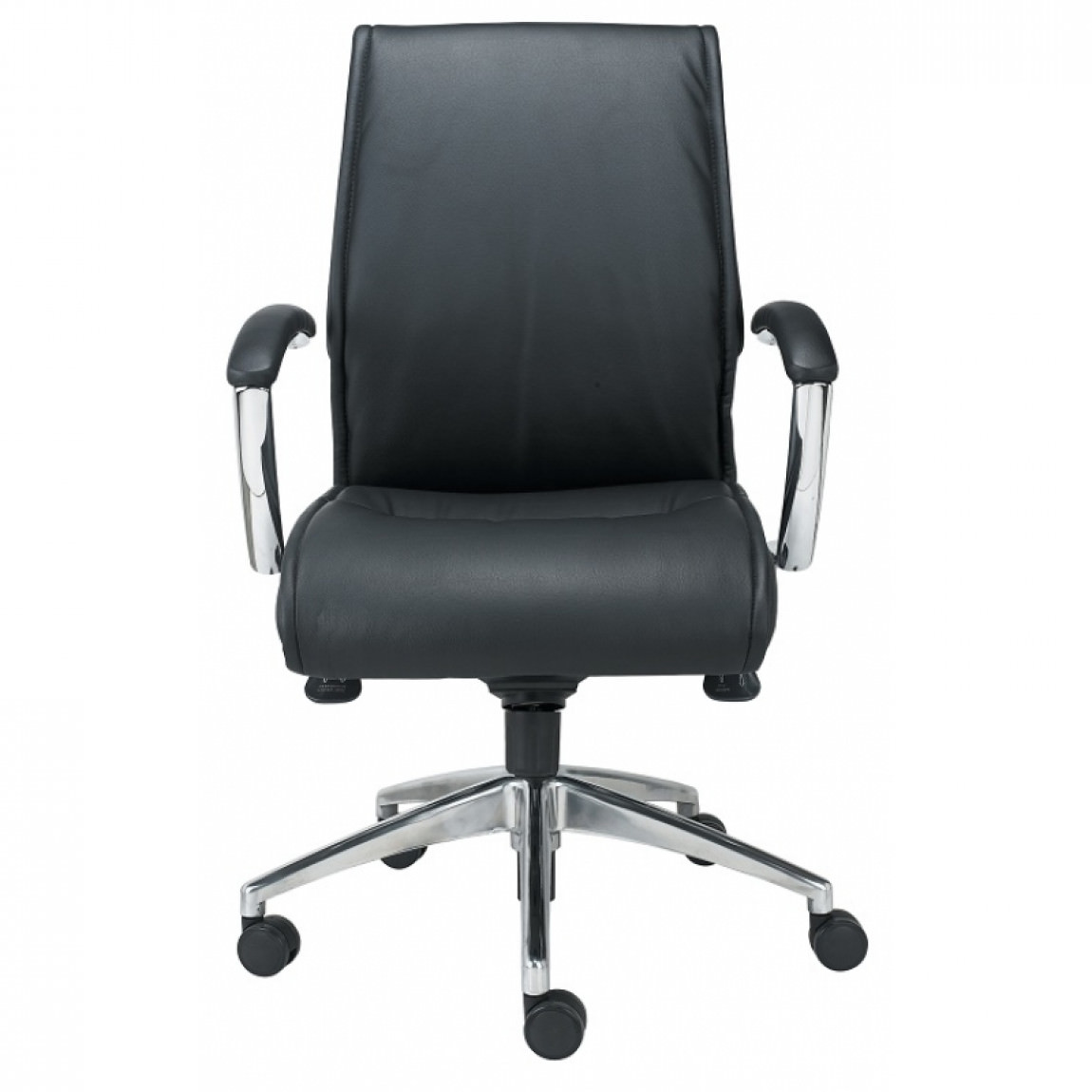 Leather Mid-Back Office Chair