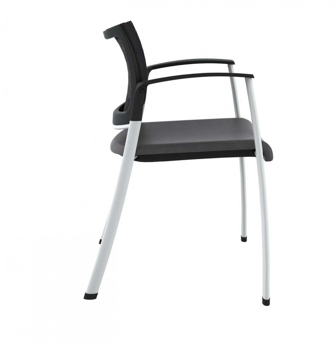 Mesh Back Stacking Chair with Arms