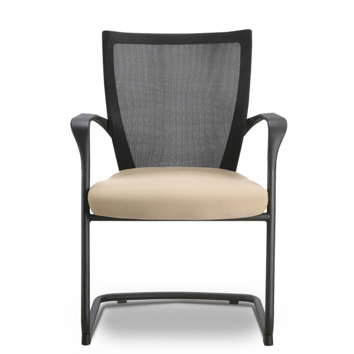 Stacking Guest Chair with Tan Seat Cover