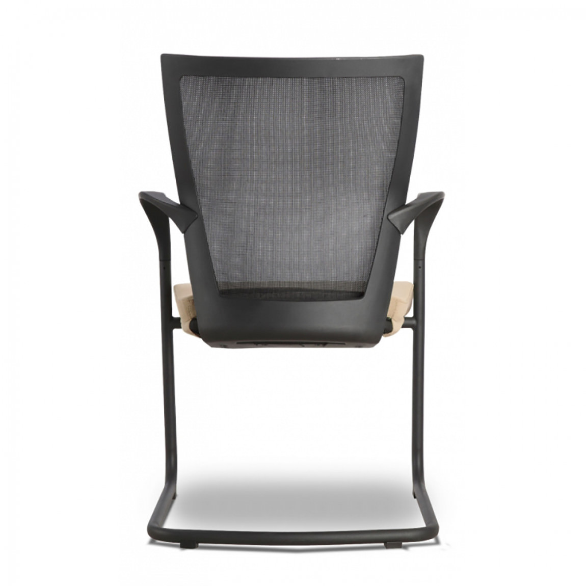 Stacking Guest Chair with Tan Seat Cover