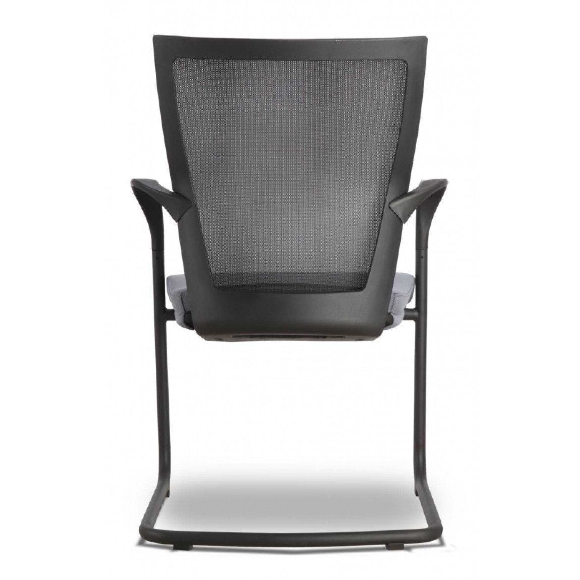 Stacking Guest Chair with Gray Seat Cover