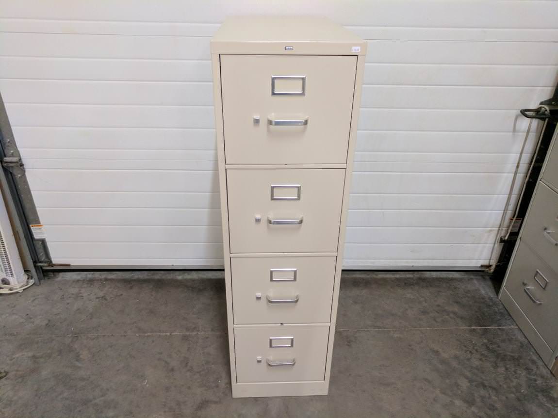 Putty HON 4 Drawer Vertical Filing Cabinets